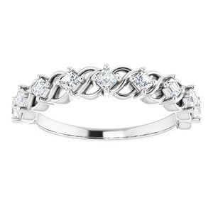 Platinum 1/2 CTW Diamond Anniversary Band