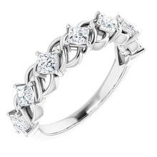 Load image into Gallery viewer, Platinum 9/10 CTW Diamond Anniversary Band
