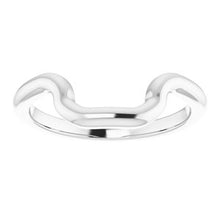 Load image into Gallery viewer, Sterling Silver Band for 9 x 7 mm Emerald Ring

