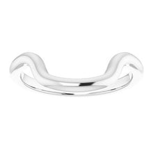Charger l'image dans la galerie, Sterling Silver Band for 14 x 14 mm Cushion Ring
