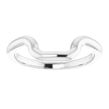 Load image into Gallery viewer, Sterling Silver Band for 8 x 6 mm Emerald Ring
