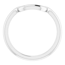 Load image into Gallery viewer, Sterling Silver Band for 8 x 6 mm Emerald Ring
