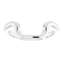Load image into Gallery viewer, Sterling Silver Band for 14 x 10 mm Emerald Ring
