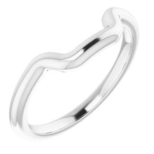 Load image into Gallery viewer, Sterling Silver Band for 7 x 7 mm Square Ring
