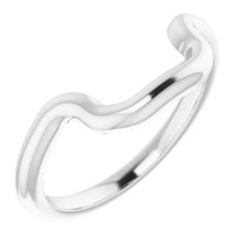 Load image into Gallery viewer, Sterling Silver Band for 12 x 10 mm Emerald Ring
