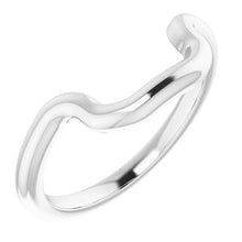 Load image into Gallery viewer, Sterling Silver Band for 11 x 9 mm Emerald Ring
