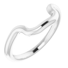 Charger l'image dans la galerie, Sterling Silver Band for 10 x 8 mm Emerald Ring
