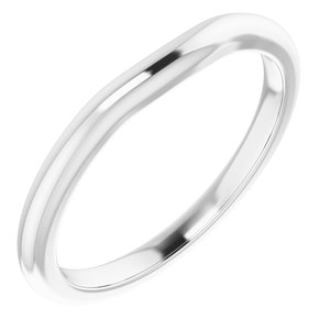Sterling Silver Band for  5.2 mm Round Ring