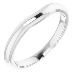 Sterling Silver Band for  11x9 mm Oval Ring