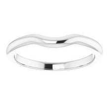 Load image into Gallery viewer, Sterling Silver Band for  8x6 mm Emerald Ring
