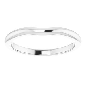 Sterling Silver Band for  7x3.5 mm Marquise Ring