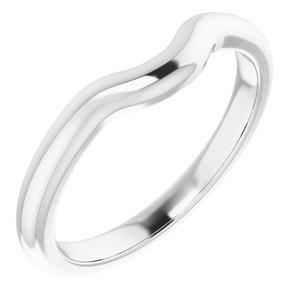 Sterling Silver Band for  10x8 mm Emerald Ring