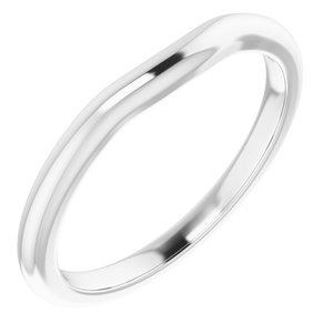 Sterling Silver Band for  5 mm Square Ring