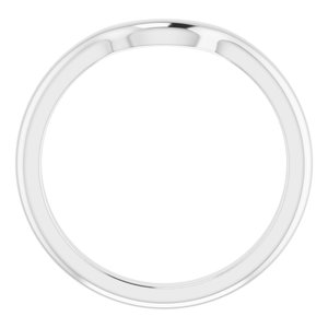 Sterling Silver Band for  10x8 mm Emerald Ring