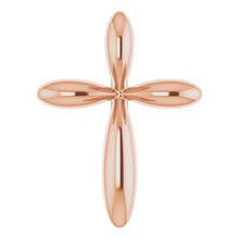 Load image into Gallery viewer, 14K Rose 10x7.72 mm Cross Pendant
