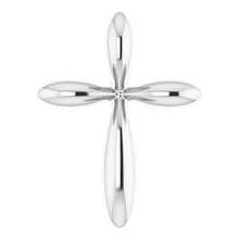 Charger l&#39;image dans la galerie, 14K White 10x7.72 mm Cross Pendant
