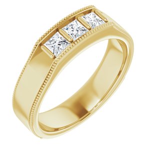 14K Yellow 5/8 CTW Diamond Ring