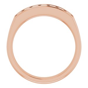 Bague en diamant 14K rose 9/10 CTW