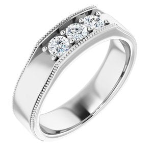 Bague en diamant blanc 14K 1/2 CTW