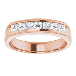 Bague en diamant 14K rose 9/10 CTW