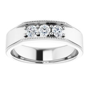 Bague en diamant blanc 14K 1/2 CTW