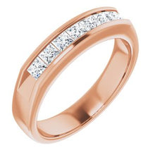 Charger l&#39;image dans la galerie, Bague en diamant 14K rose 9/10 CTW
