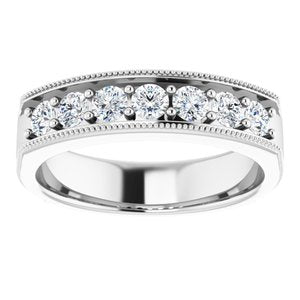 Platinum 7/8 CTW Diamond Ring