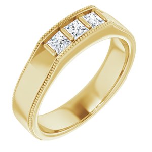 Bague en diamant jaune 14K 1/2 CTW