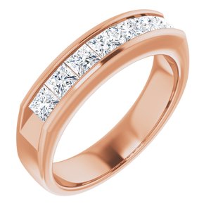 14K Rose 1 3/8 CTW Diamond Ring