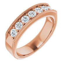 Charger l&#39;image dans la galerie, Bague en diamant 14K Rose 7/8 CTW
