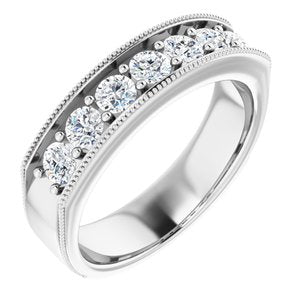 14K White 1 CTW Diamond Ring