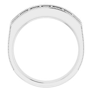 14K White 1 1/8 CTW Diamond Ring