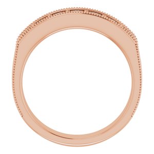 Bague en diamant 14K Rose 7/8 CTW