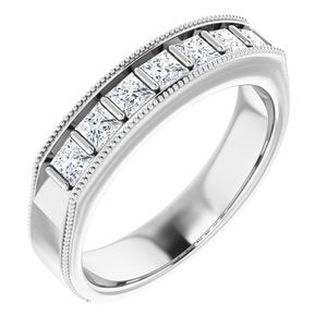 Platinum 9/10 CTW Diamond Ring