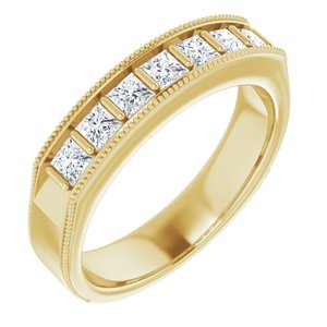 14K Yellow 9/10 CTW Diamond Ring