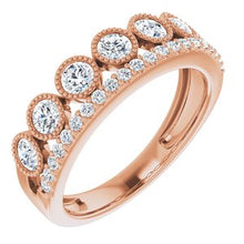 Load image into Gallery viewer, 14K Rose 1 CTW Diamond Ring
