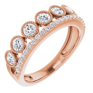 14K Rose 1 CTW Diamond Ring