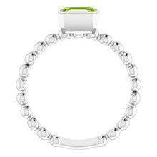 Charger l'image dans la galerie, Sterling Silver Peridot Stackable Family Ring
