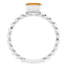 Load image into Gallery viewer, Sterling Silver Citrine Stackable Family Ring
