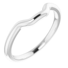 Load image into Gallery viewer, Sterling Silver Band for 10x8 mm Emerald Ring
