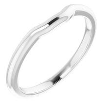 Charger l'image dans la galerie, Sterling Silver Band for 4.5 mm Square Ring
