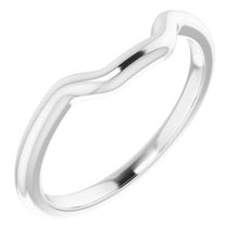 Load image into Gallery viewer, Sterling Silver Band for 11x9 mm Emerald Ring
