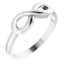 Charger l'image dans la galerie, Sterling Silver Infinity-Inspired Ring
