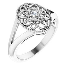 Load image into Gallery viewer, Sterling Silver .025 CTW Diamond Ring Size 7
