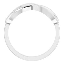 Charger l'image dans la galerie, Sterling Silver Infinity-Inspired Ring Size 7
