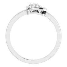 Load image into Gallery viewer, Sterling Silver 2 mm Round Cubic Zirconia Heart Ring Size 7
