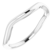 Charger l'image dans la galerie, Sterling Silver Band for 7 mm Square Ring
