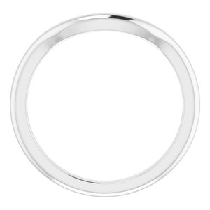 Sterling Silver Band for 12 mm Cushion Ring