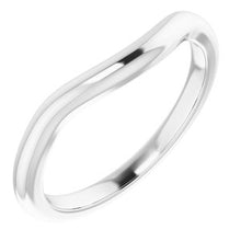 Load image into Gallery viewer, Sterling Silver Band for 9 mm Asscher Ring
