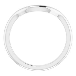 Sterling Silver Band for 12x10 mm Emerald Ring